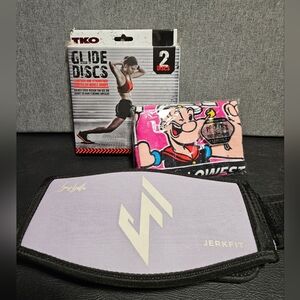 Weightlifting Belt, Towel And Sliders